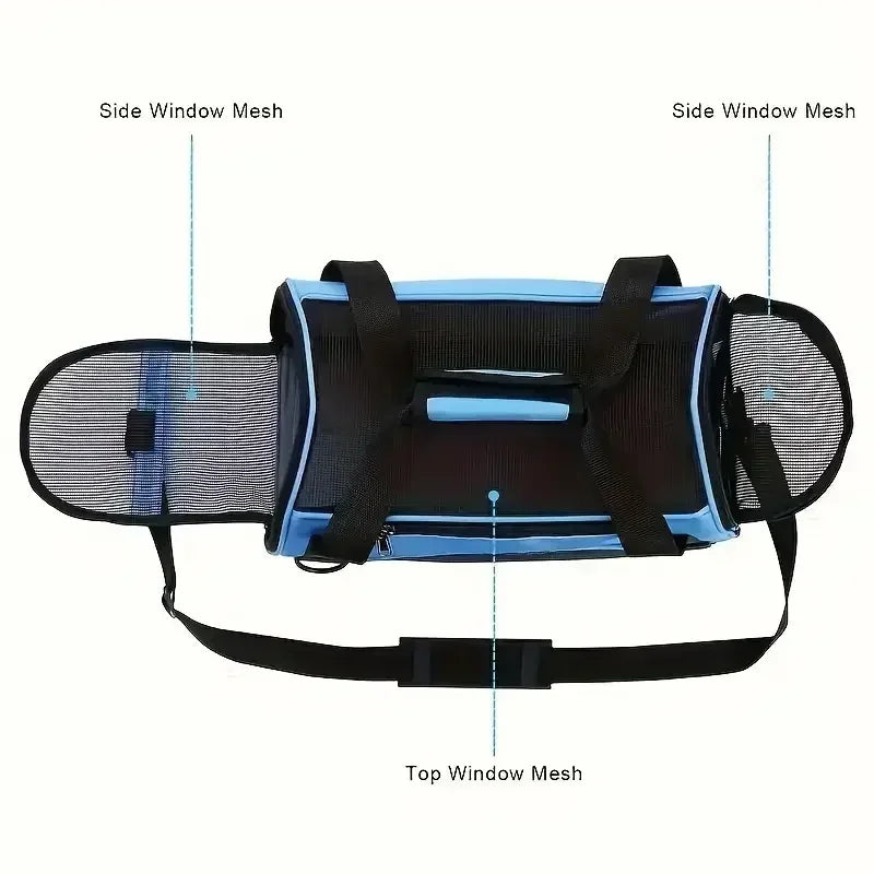 Cat Bags Portable Dog Carrier Bag Mesh Breathable Carrier Bags for Small Dogs Foldable Cats Handbag Travel Pet Bag Transport Bag