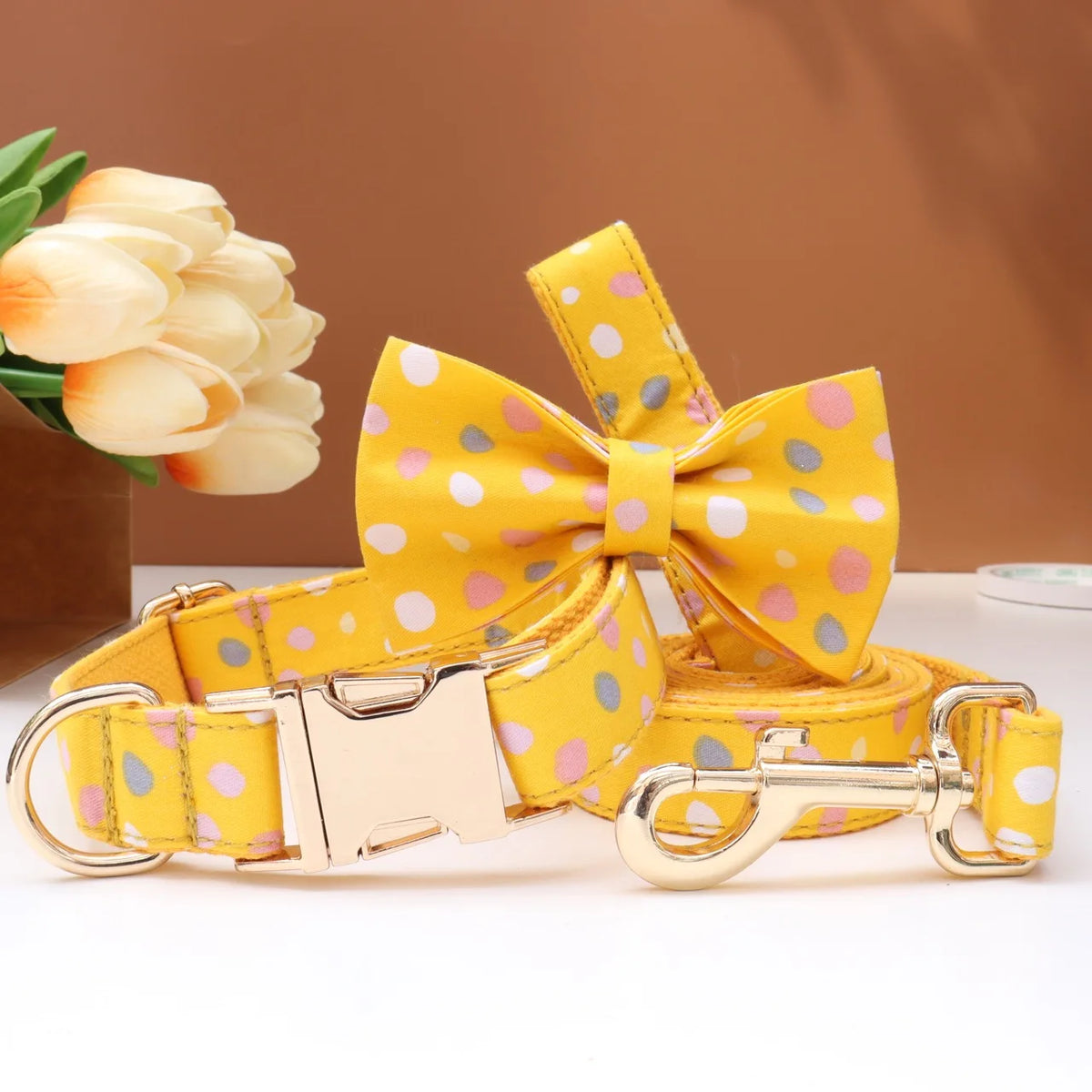 6 Colors Customized Dog Collar Set Free Personalized ID Name Tel Engraving Name for Small Medium Large Dogs Adjustable Dog Leash