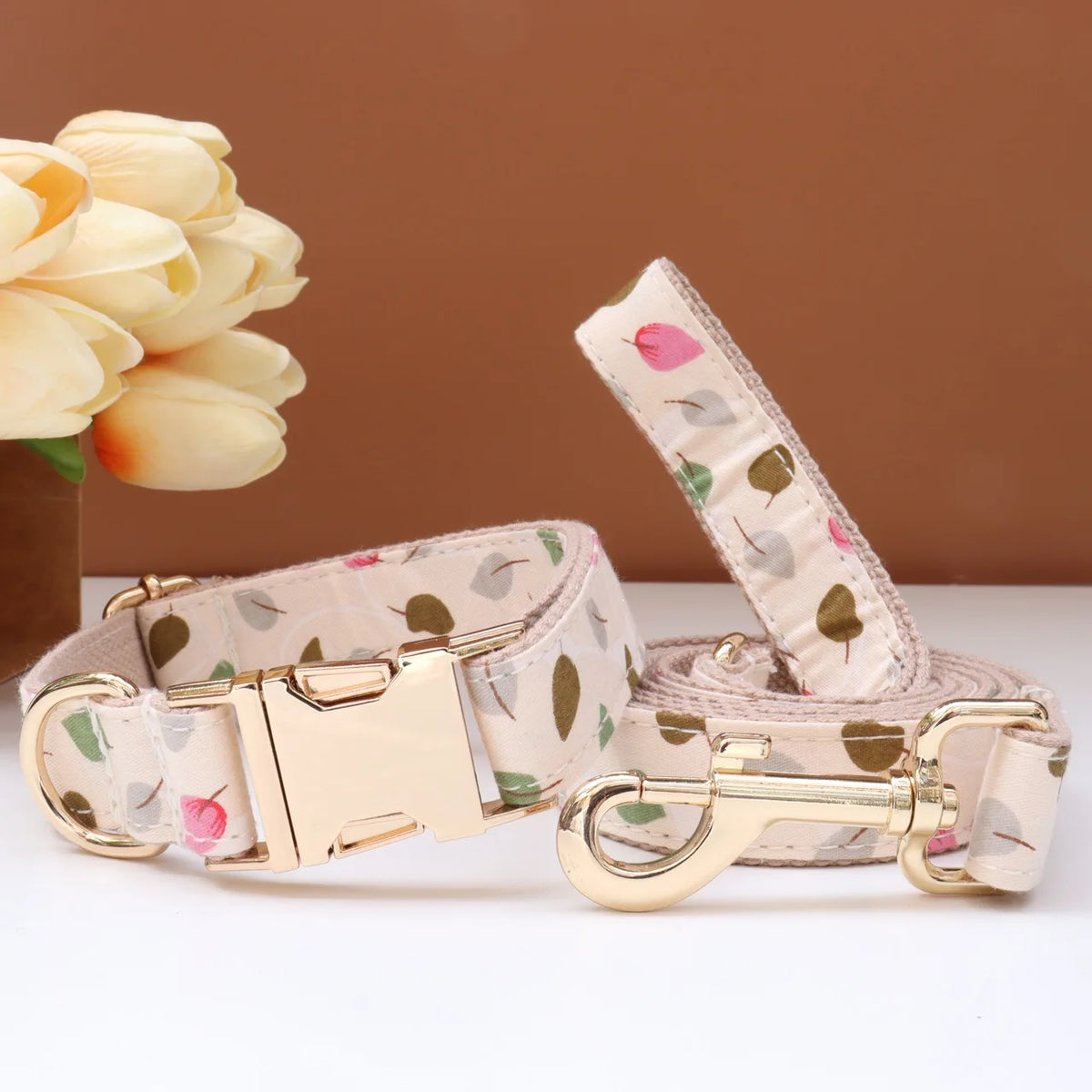 6 Colors Customized Dog Collar Set Free Personalized ID Name Tel Engraving Name for Small Medium Large Dogs Adjustable Dog Leash