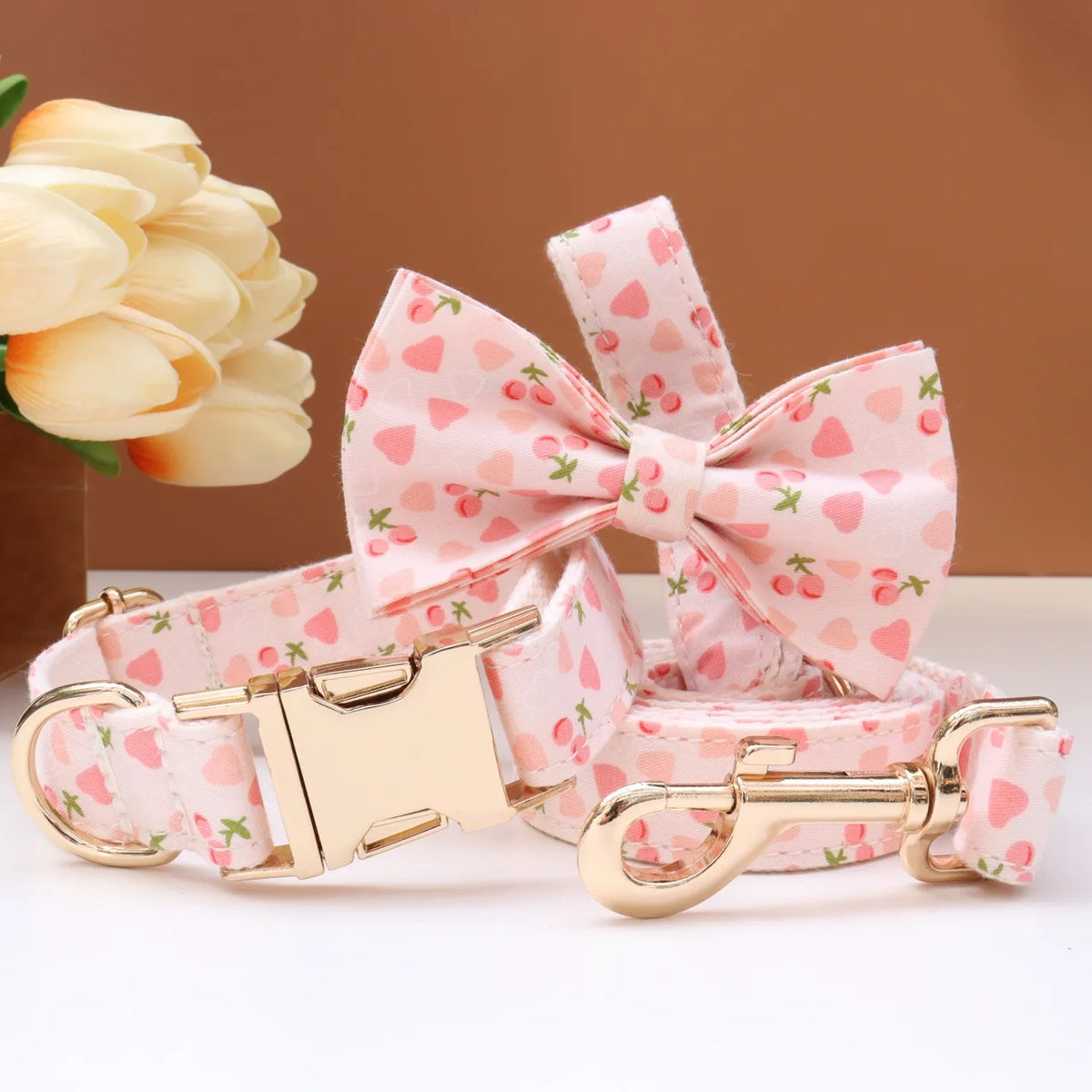 6 Colors Customized Dog Collar Set Free Personalized ID Name Tel Engraving Name for Small Medium Large Dogs Adjustable Dog Leash