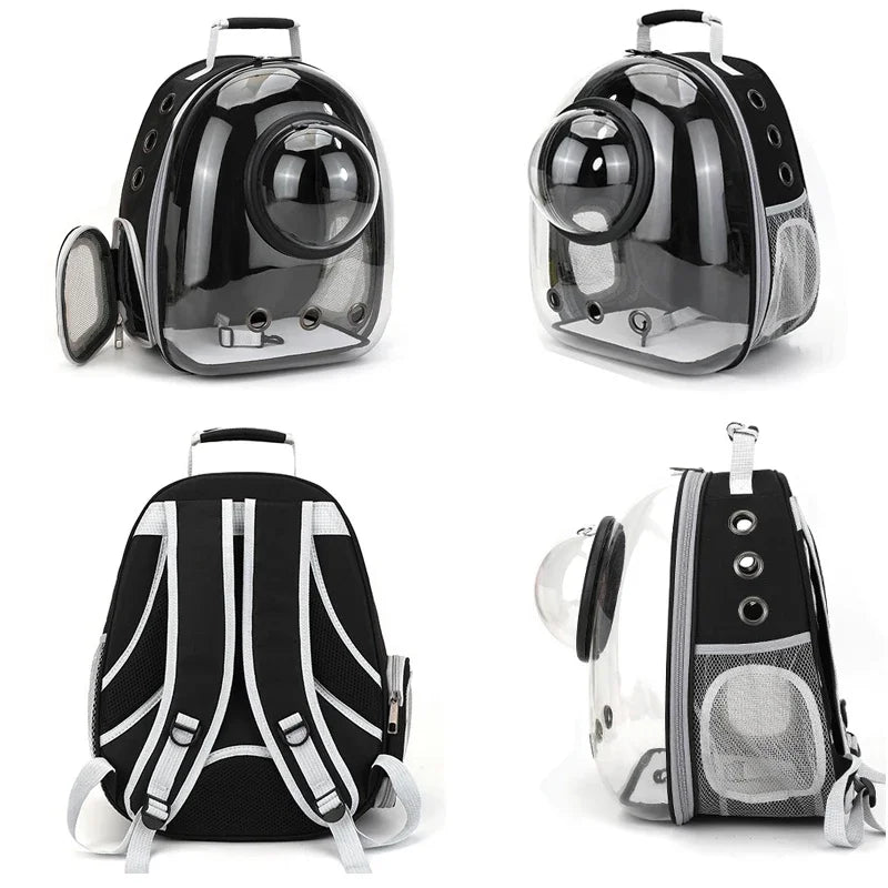 Transparent Portable Cat Carrier Backpack Breathable Bubble Pet Backpack for Small Animals Puppy Kitty Travel Capsule