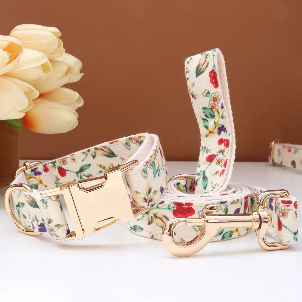 6 Colors Customized Dog Collar Set Free Personalized ID Name Tel Engraving Name for Small Medium Large Dogs Adjustable Dog Leash