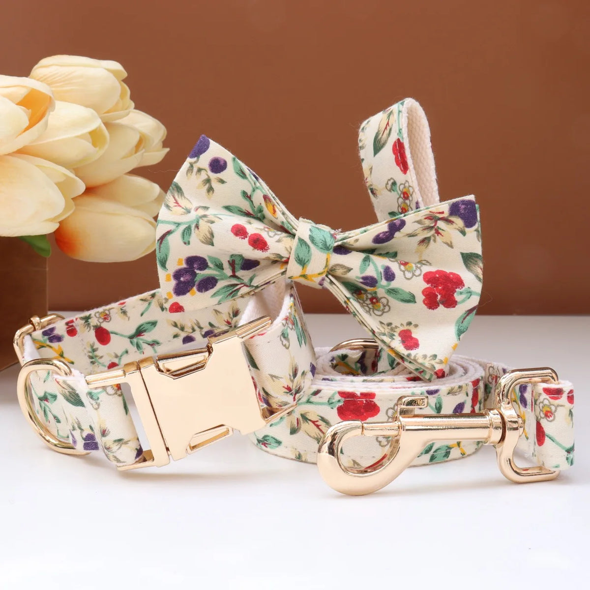 6 Colors Customized Dog Collar Set Free Personalized ID Name Tel Engraving Name for Small Medium Large Dogs Adjustable Dog Leash