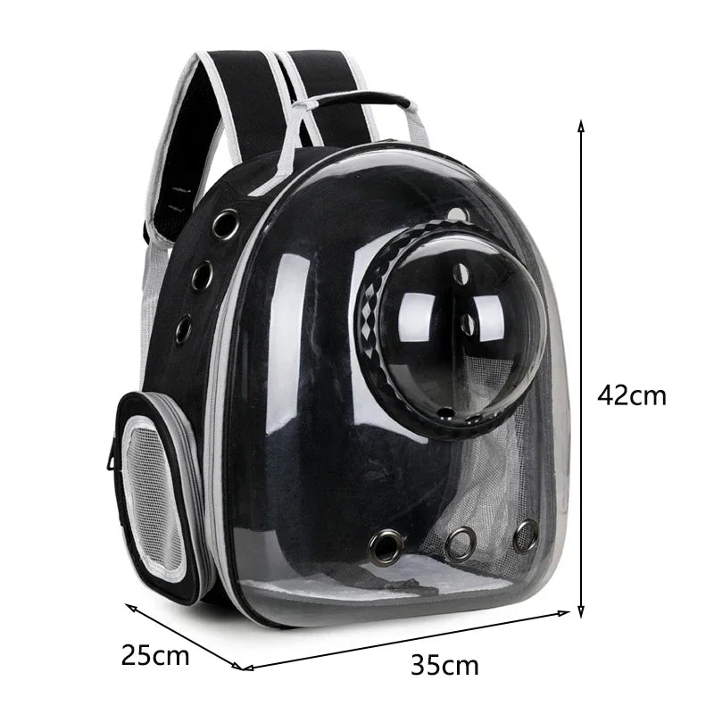 Transparent Portable Cat Carrier Backpack Breathable Bubble Pet Backpack for Small Animals Puppy Kitty Travel Capsule
